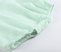 Classic Green Gingham Baby Bubble Romper