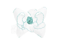 Crochet Edge Ribbon Bow On Clip