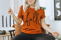 Adult Hello Fall Printed Tee