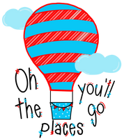 Personalized Oh The Places You'll Go Printed Shirt