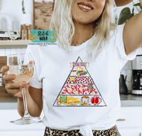 Louisiana Food Pyramid Printed Tee