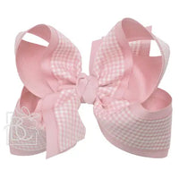 Light Pink Gingham Bow