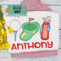 Personalized Golf Trio Printed Shirt