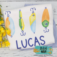 Personalized Fishing Lures Printed Shirt