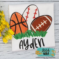 Personalized Sports Ball Easter Eggs Printed Shirt