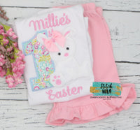 Personalized 1st Easter with Bunny Appliqué Shirt