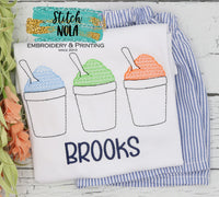 Personalized Snowball Trio Sketch Shirt