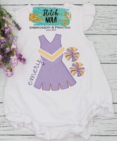 Personalized Cheerleader Uniform Sketch Shirt