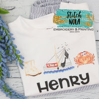 Personalized Crabbing Trio Printed Shirt