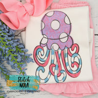 Personalized Polka Dot Octopus Printed Shirt