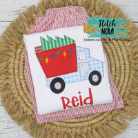 Christmas Dump Truck Printed Shirt