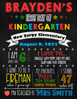 First Day of School Sign DIGITAL IMAGE ONLY