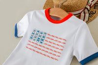 Red, white and blue crabs Organic Cotton Tee
