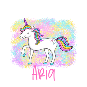 Unicorn With Rainbow Background Printed Shirt
