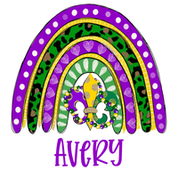 Mardi Gras Rainbow Printed Shirt