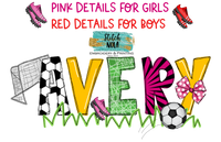 Soccer Name Alpha Printed Shirt