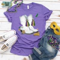 ADULT Mardi Gras Marching Boots Printed Tee