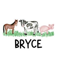 Farm Animals Trio Printed Shirt