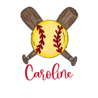 Personalized Softball Printed Shirt