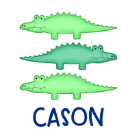 Boy Alligator Stack Printed Shirt