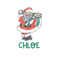 Santa With Beignets Printed Shirt