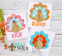 Personalized Turkey Applique Shirt