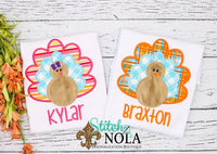 Personalized Turkey Applique Shirt