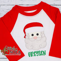 Personalized Santa Clause Applique Shirt