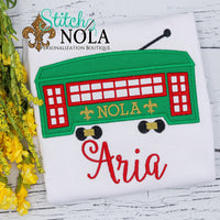 Personalized Streetcar Applique Shirt