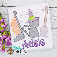 Personalized Halloween Witch Trio Sketch Shirt