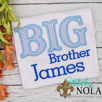 Personalized Big Brother Applique Shirt