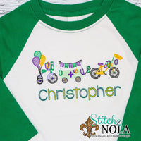Personalized Mardi Gras Parade Sketch Shirt