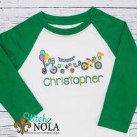 Personalized Mardi Gras Parade Sketch Shirt