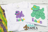 Personalized Mardi Gras Dog Sketch Shirt