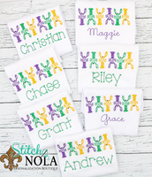 Personalized Mardi Gras Crawfish Sketch Shirt