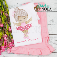 Personalized Dancing Ballerina Sketch Shirt