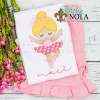 Personalized Dancing Ballerina Sketch Shirt