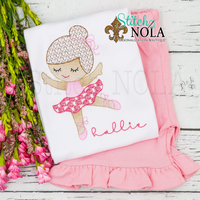 Personalized Dancing Ballerina Sketch Shirt