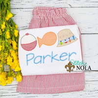 Personalized Fishing Trio Sketch Shirt