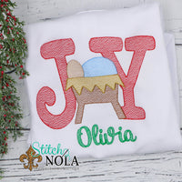 Personalized Christmas Joy Sketch Shirt