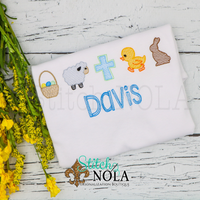 Personalized Easter Theme Sketch Shirt