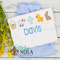 Personalized Easter Theme Sketch Shirt