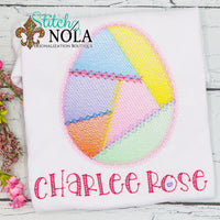 Personalized Patchwork Easter Egg Sketch Shirt