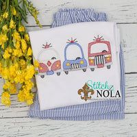 Personalized First Responder Trio Sketch Shirt