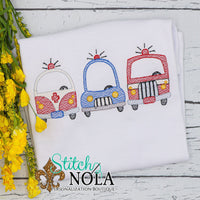 Personalized First Responder Trio Sketch Shirt