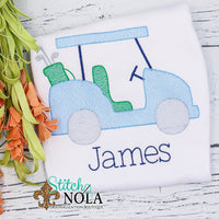 Personalized Golf Cart Sketch Shirt