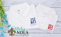 Personalized Big Bro with Monogram Collared Shirt