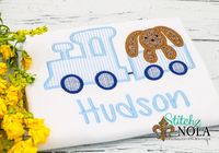 Personalized Easter Train with Bunny Appliqué Shirt