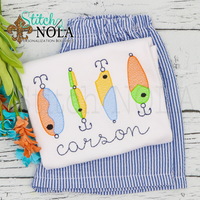 Personalized Fishing Baits Sketch Shirt