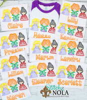 Personalized Witch Trio Sketch Shirt